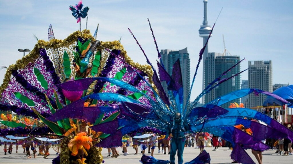 Colourful costumes at Caribana in Toronto